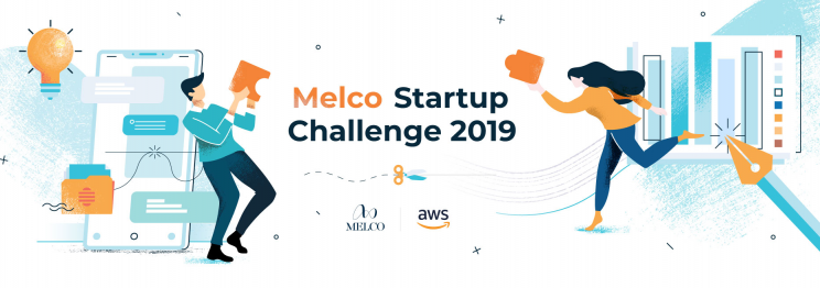 An image advertising Melco Startup Challenge 2019