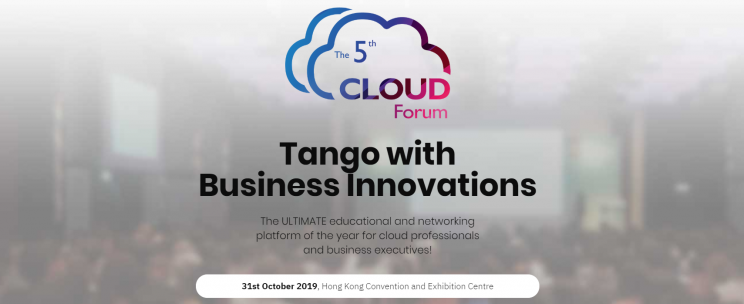 An image advertising The 5th Cloud Forum Educational And Networking Platform For Cloud Professionals