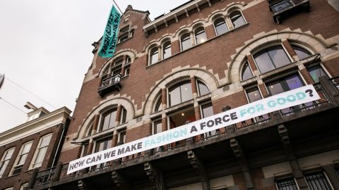 Good Fashion Fund - Old building showing banners