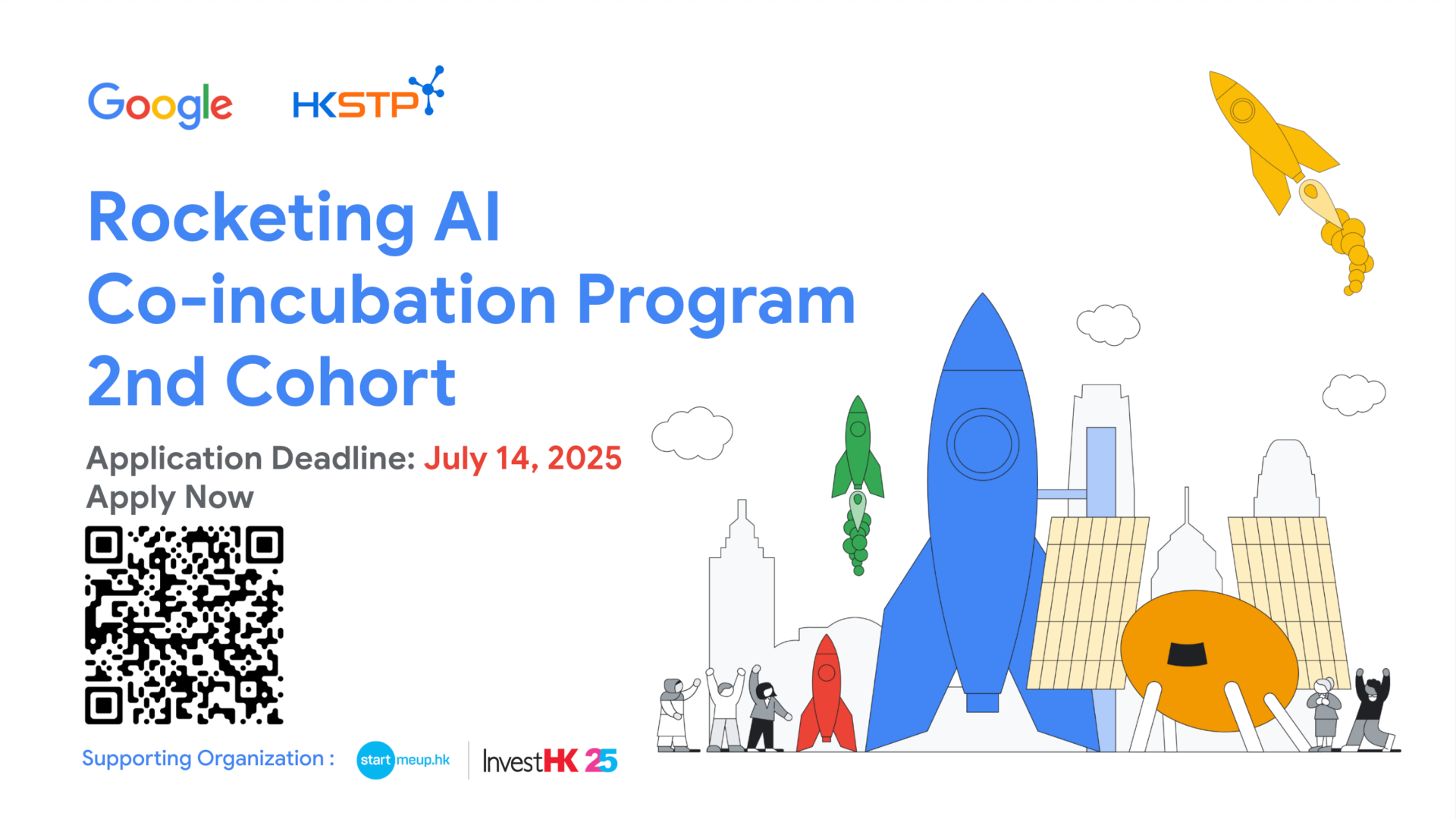 Google | HKSTP Rocketing AI Co-Incubation Program 2nd Cohort - StartmeupHK